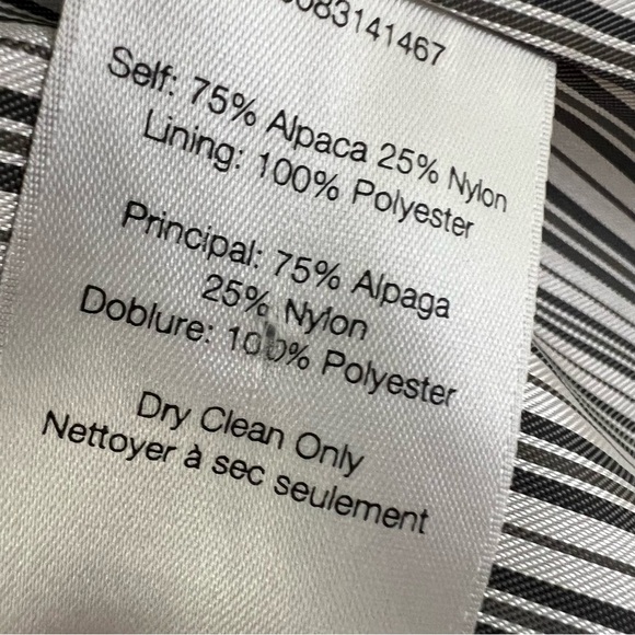 VERONICA BEARD | Pink Burgundy Houndstooth Alpaca Wool Blend Dickey Blazer - Picture 8 of 8